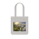 Elephant and Lion Paradise- Tote Bag