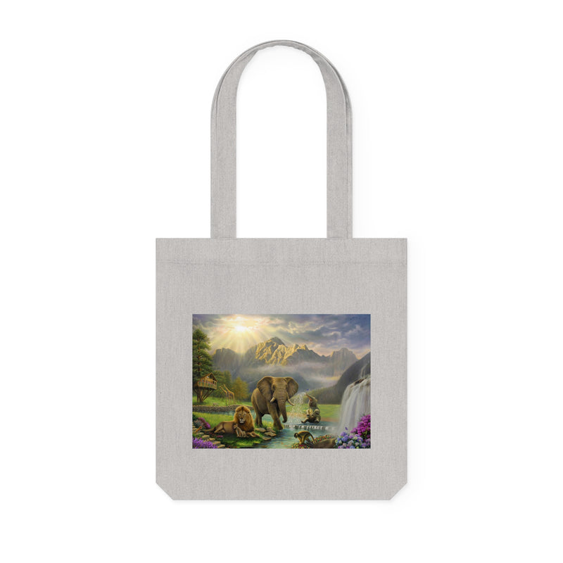 Elephant and Lion Paradise- Tote Bag