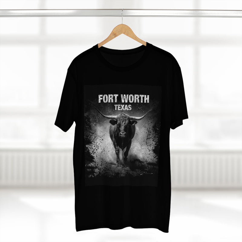 Fort Worth/Longhorn-Black T Shirt