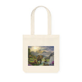 Elephant and Lion Paradise- Tote Bag