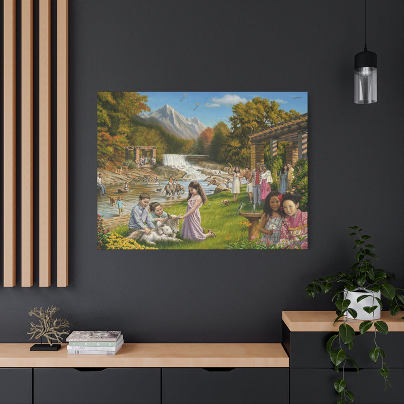 Children In Paradise- Canvas Print